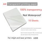 papier autocollant imprimable a4 blanc moderne 10 feuilles étanche imprimante jet d'encre bricolage artisanat