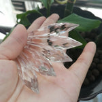 Lustre Cristal Goutte Glace Facettes Suspendu Mariage Fête Brillant Prisme Élégant