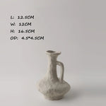 vase blanc céramique moderne minimaliste texturé opaque décoration intérieure table chambre esthétique