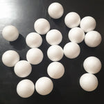 boules polystyrène blanc simples décorations fêtes mariage bricolage artisanat rondes lisses opaques variées tailles