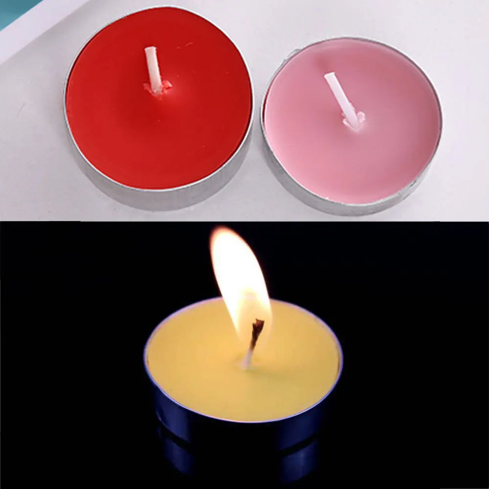 bougies paraffine mariage blanc rouge rose jaune bleu violet simples modernes minimalistes 50 pièces
