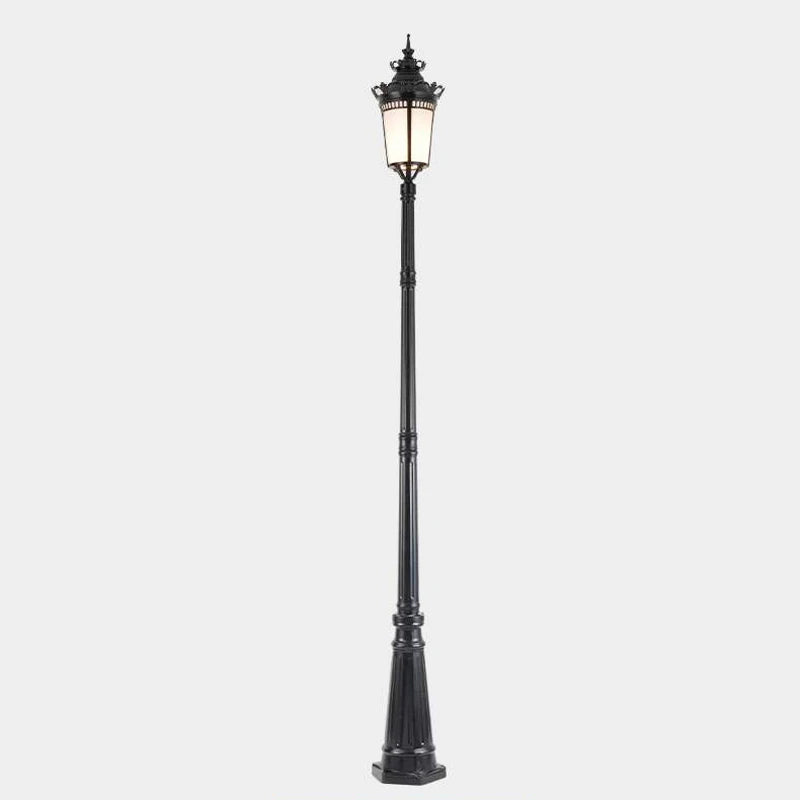 lumière rue extérieure moderne or ornements classique ip65 led e27 noir aluminium