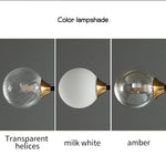 suspension lumineuse moderne noir doré sphères translucides led géométrique scandinave