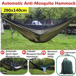 hamac camping moustiquaire auvent portable randonnée voyage survie extérieur vert
