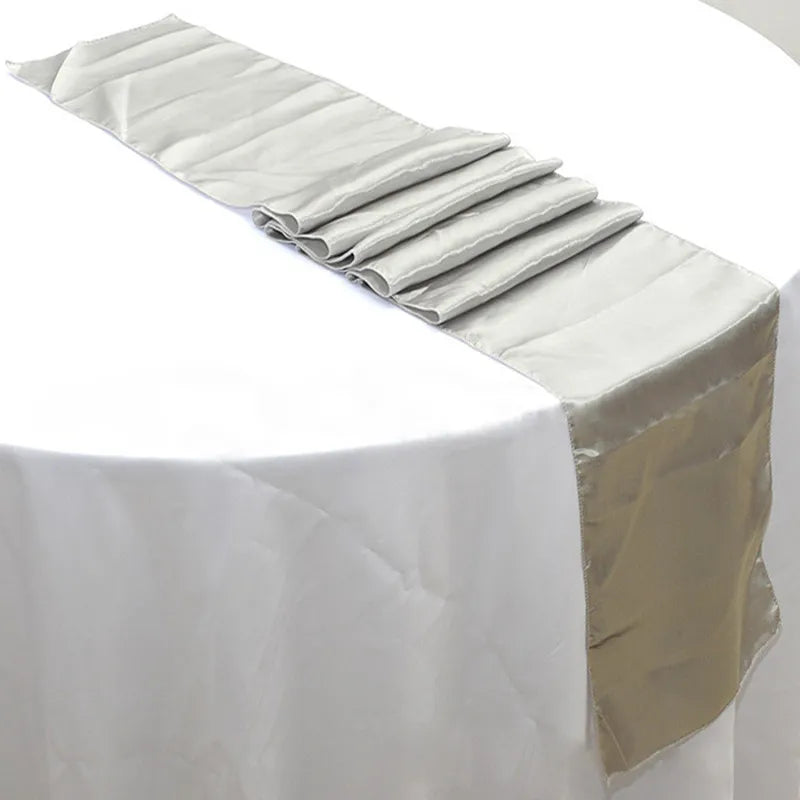 chemin table ruban satin uni décoration mariage banquet fête longue décoration table moderne