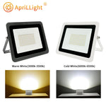 projecteur led extérieur moderne noir blanc ip68 étanche 3000k 6500k clips fixation