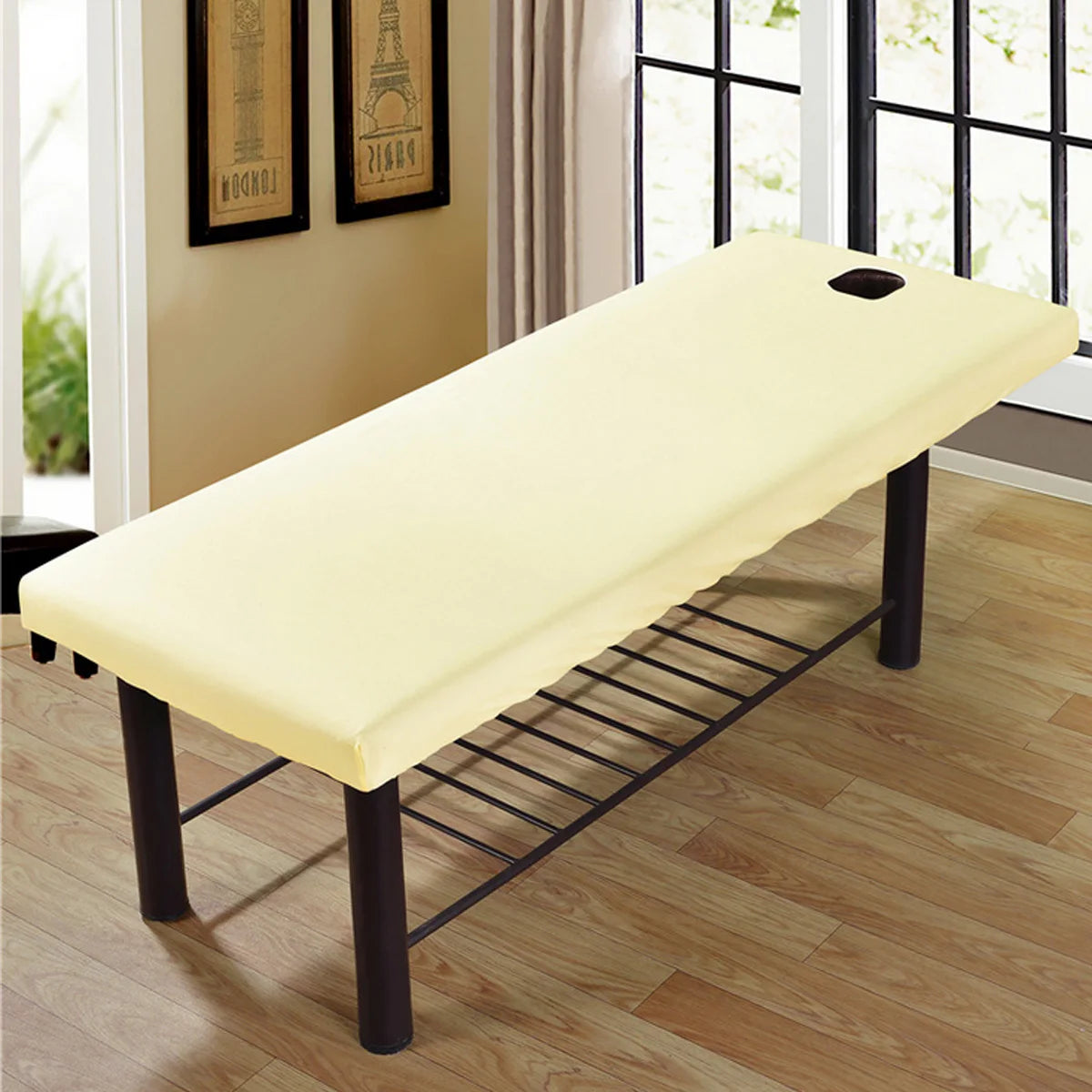 table massage pliable rose moderne fonctionnelle couverture unie opaques adultes salon beauté spa
