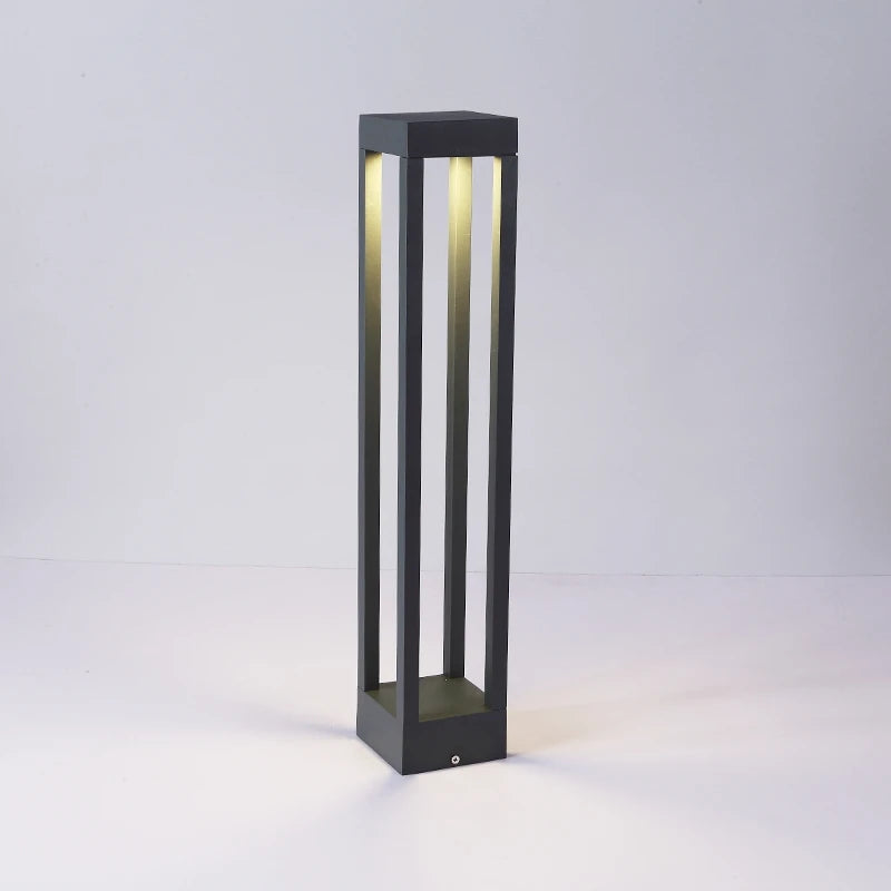 lampe led extérieure moderne 10w noir aluminium ip65 waterproof 2492000lm ac85265v