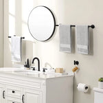 porte serviettes mural moderne acier inoxydable noir mat auto adhésive brossé fixe salle bains