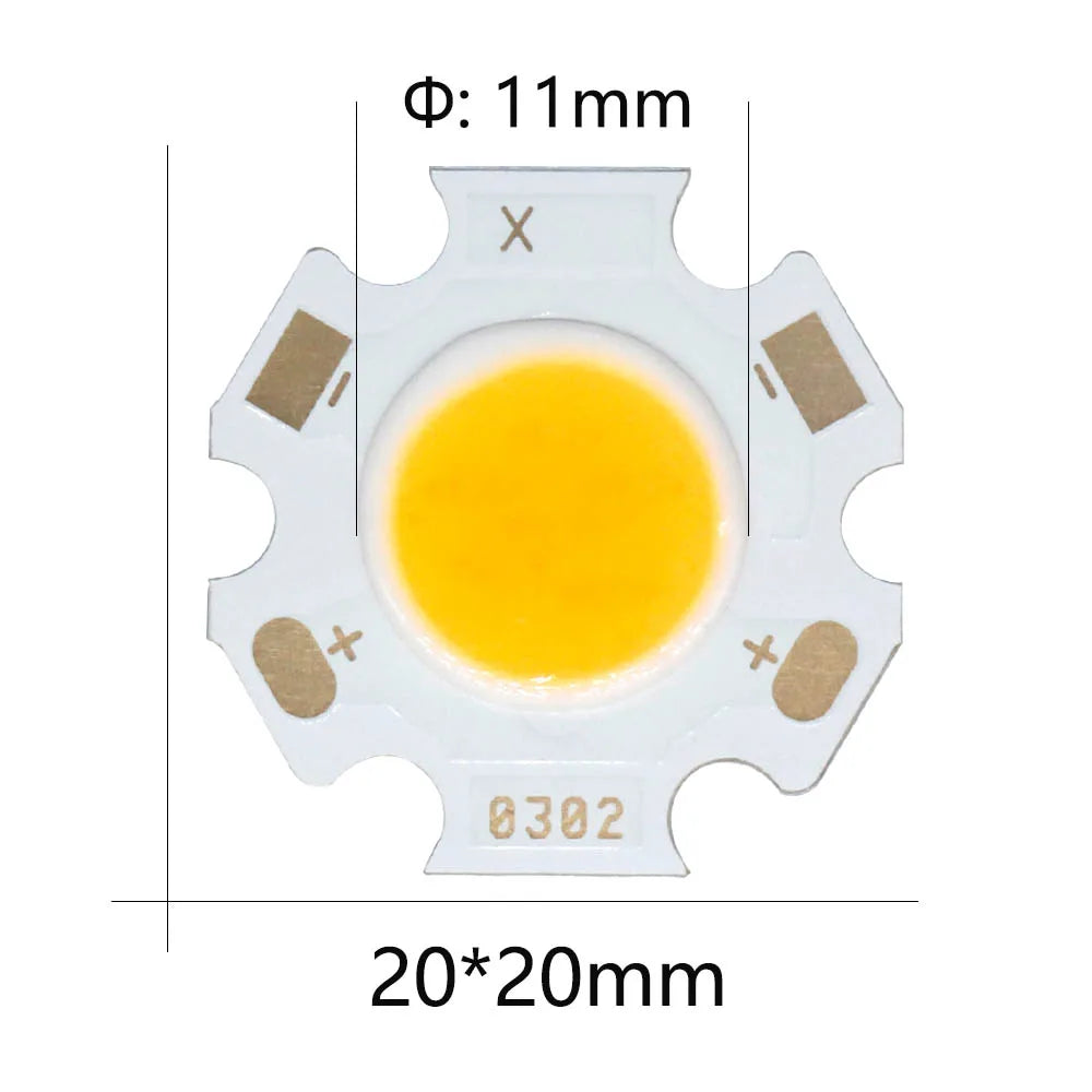 puces led cob 3w 5w 7w 10w blanc neutre froid adhésif hautes performances 300ma
