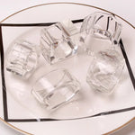 Ensemble de 4 ronds de serviette cristal pour décoration