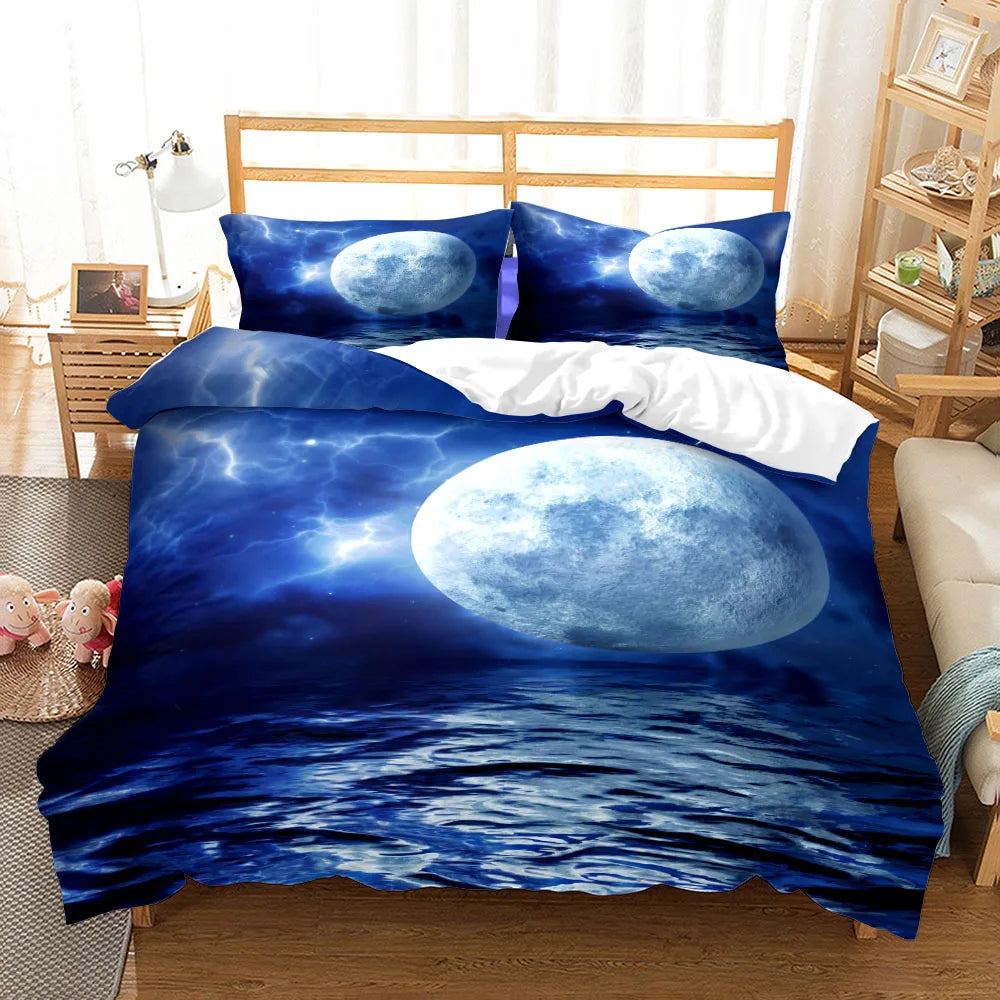 Détail du design témoin d'amour sur la housse de couette