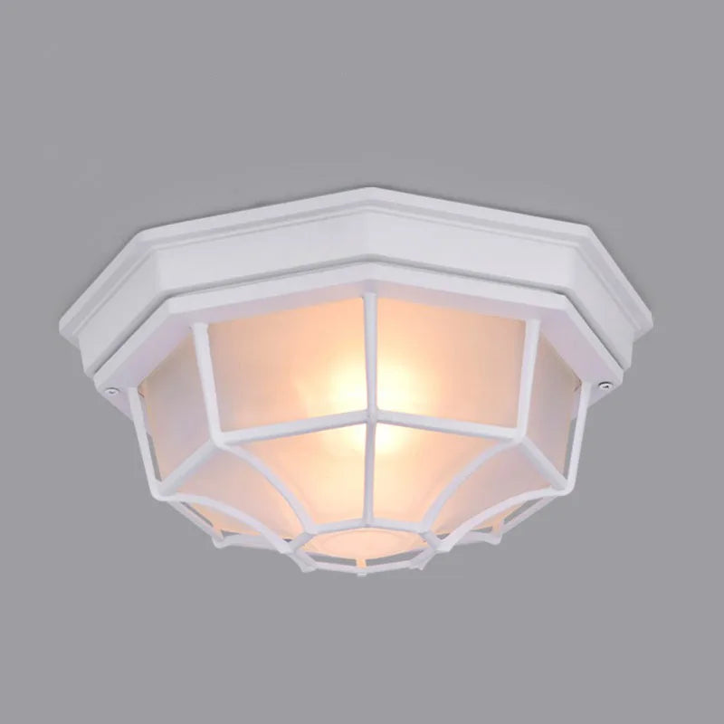 luminaire applique murale industrielle bronze noir blanc verre opalescent européenextérieur IP65