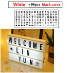panneau lumineux lettres interchangeables blanc moderne minimaliste clips a4 a5 a6