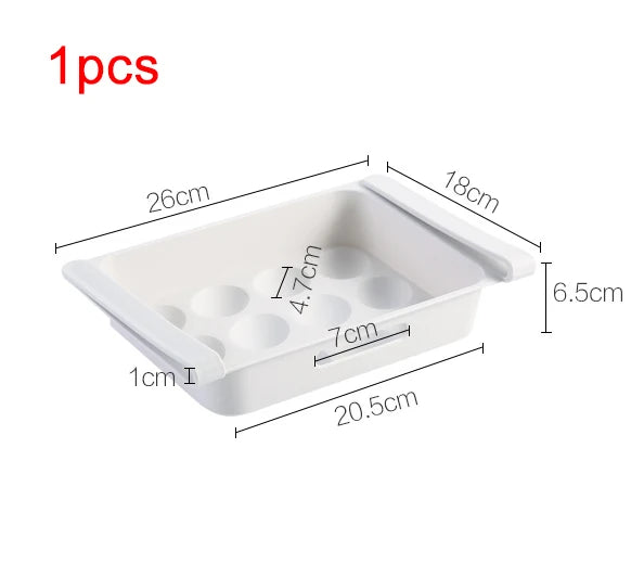 paniers rangement réfrigérateur blanc perforés moderne adhésif pratique kitchen organizer kitchen accessories