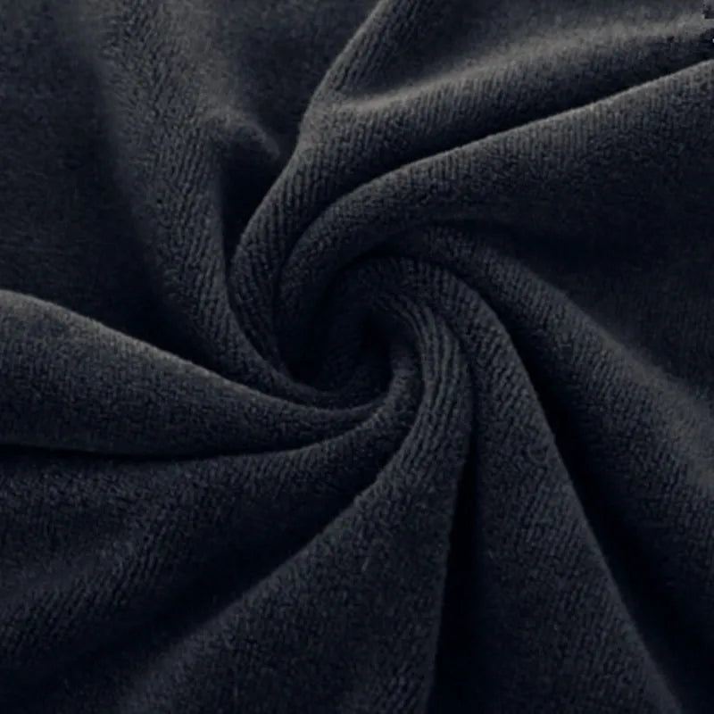 serviette bain microfibre séchage rapide noire rectangulaire 120x200cm moderne compressée absorption élevée lavable