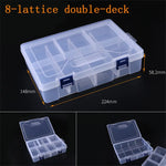 boîtes rangement transparentes modernes compartiments pliables poignées organisation bijoux vis pratiques plastique