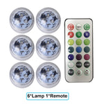 lampe led sousmarine transparente moderne étanche 13couleurs aquarium vase piscine événements
