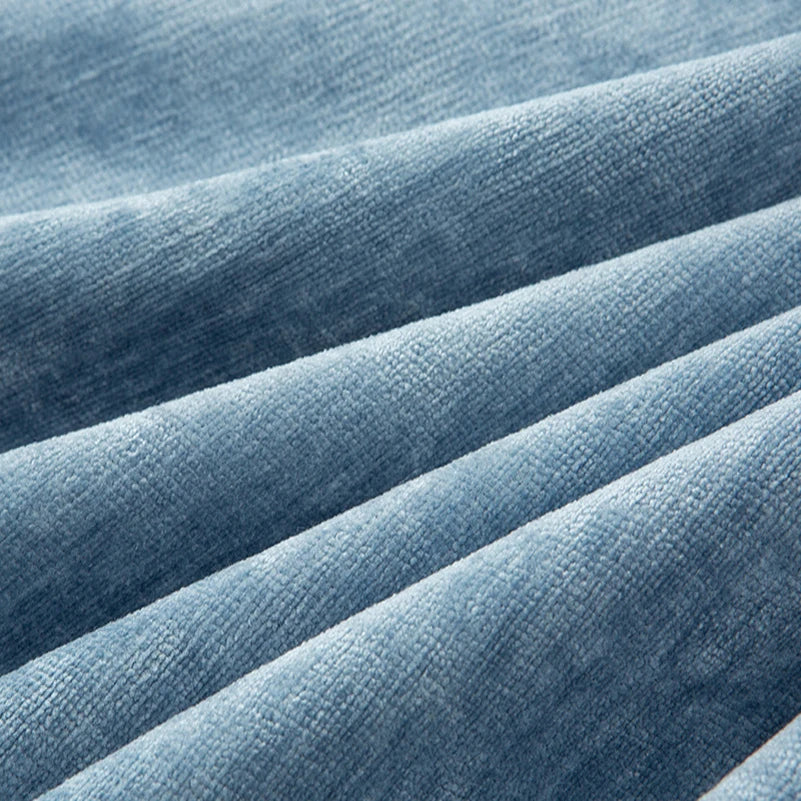 tissu chenille polyester résistant uni moderne bleu marron navy beige opacité 150cm abrasi