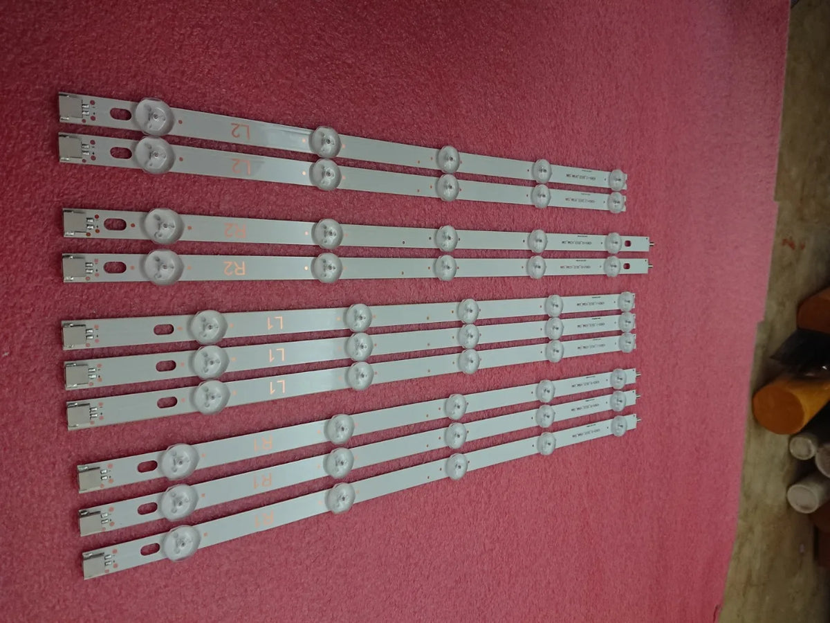 bandes led blancs modernes kit 10 pièces facile salon lumières continue smd