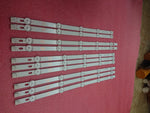 bandes led blancs modernes kit 10 pièces facile salon lumières continue smd