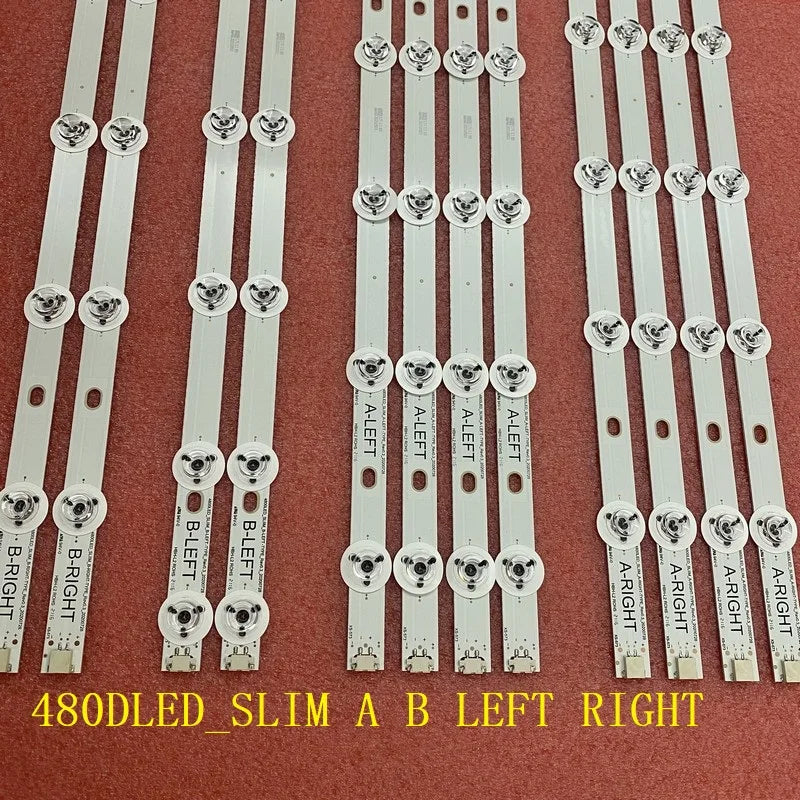 bandes led blanc modernes rétroéclairage aluminium fixations bouton poussoir unique