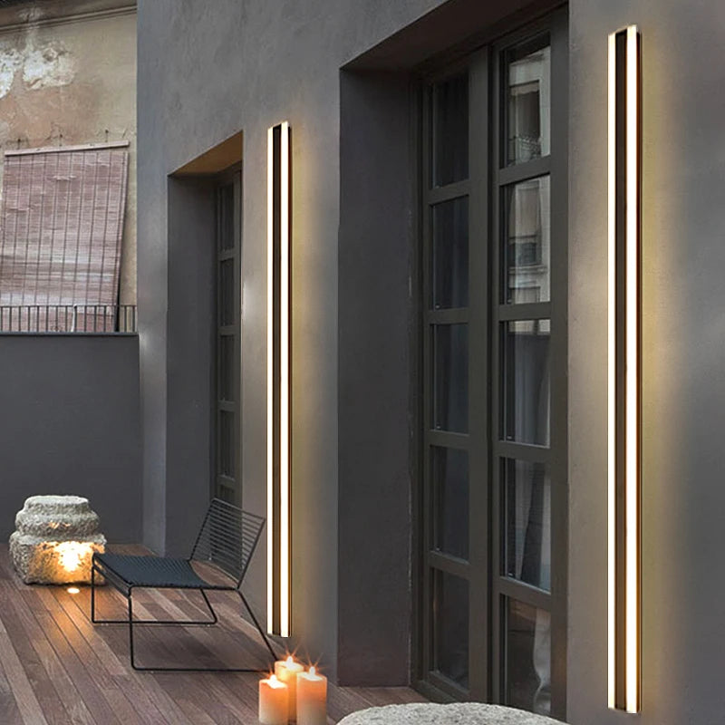 Éclairage extérieur bande LED aluminium noir