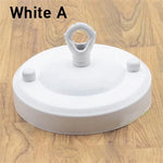 support suspension moderne anneau blanc noir cuivre doré argenté rond lisse