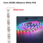 ruban led noir blanc smd 5v ws2812b 50000h adhésif moderne circuits imprimés led