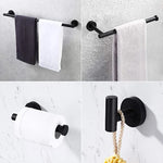 porte serviettes mural moderne acier inoxydable noir mat auto adhésive brossé fixe salle bains