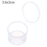 boîtes rondes transparentes réutilisables boites rangement petites bijoux modernes pratiques