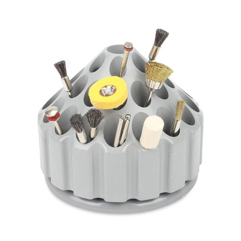 organisateur outils bijouterie boîte rangement gris texturée compartiments rainurés industrielle utilitaire