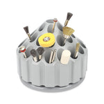 organisateur outils bijouterie boîte rangement gris texturée compartiments rainurés industrielle utilitaire