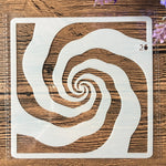 gabarit peinture spirale moderne blanc bricolage scrapbook coloriage album décorsOpaque 13cm