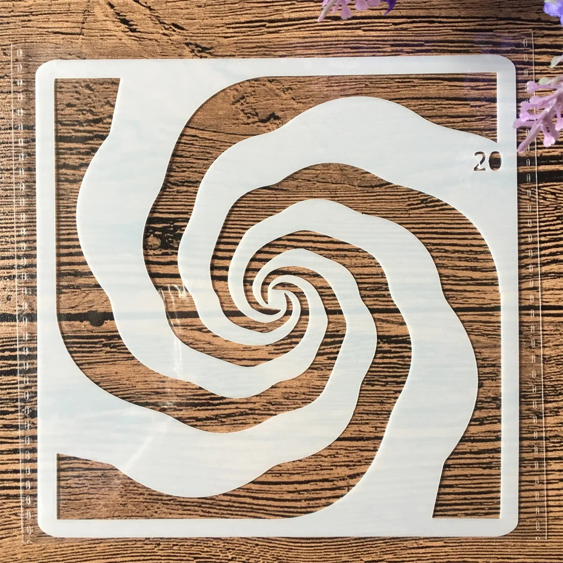 gabarit peinture spirale moderne blanc bricolage scrapbook coloriage album décorsOpaque 13cm