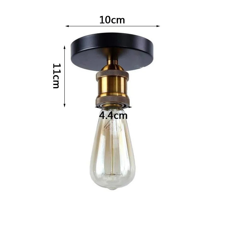 lampe suspension industrielle transparente noire dorée fixations ampoule led éclairage chambre salle manger