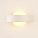 applique murale moderne noir blanc rectangulaire ronde 90 260V LED 60 249 lumens chambre