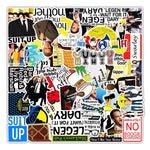 sticker pop art graphiques humoristiques adhésifs multicolores kpop anime enfants adultes traceurs PVC étanches