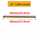 barre lumineuse led jaune moderne 13 20 32 38 inch ip67 vis protection