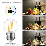 ampoules led filament doré e14 e27 vintage opalescent transparent 40000h 2700k 6500k