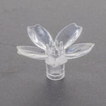 décorations noël fleurs transparentes petals modernes 100 pièces silicone souple LED vacances chambre