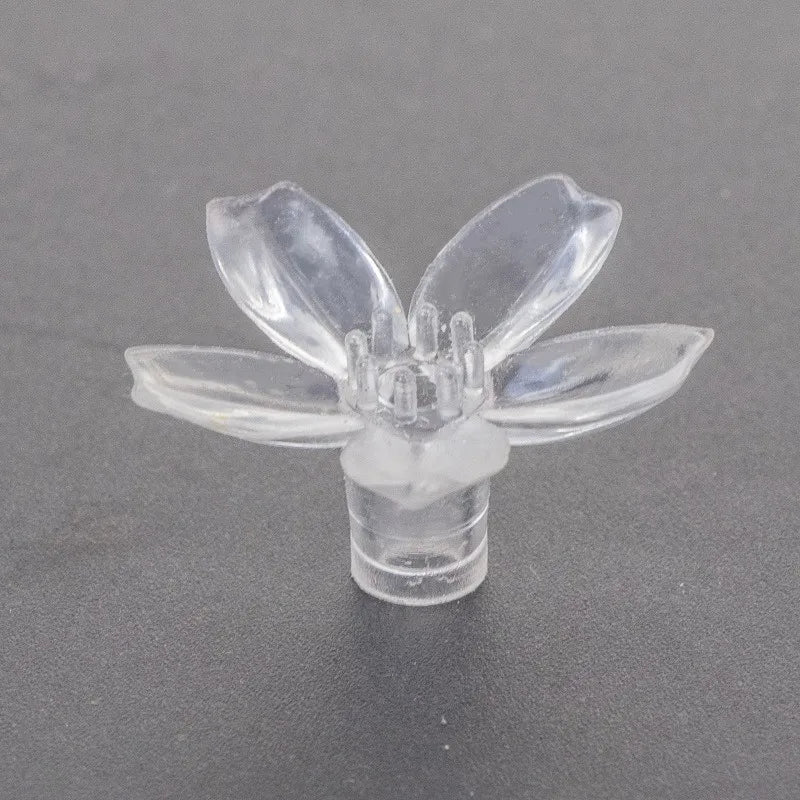 décorations noël fleurs transparentes petals modernes 100 pièces silicone souple LED vacances chambre
