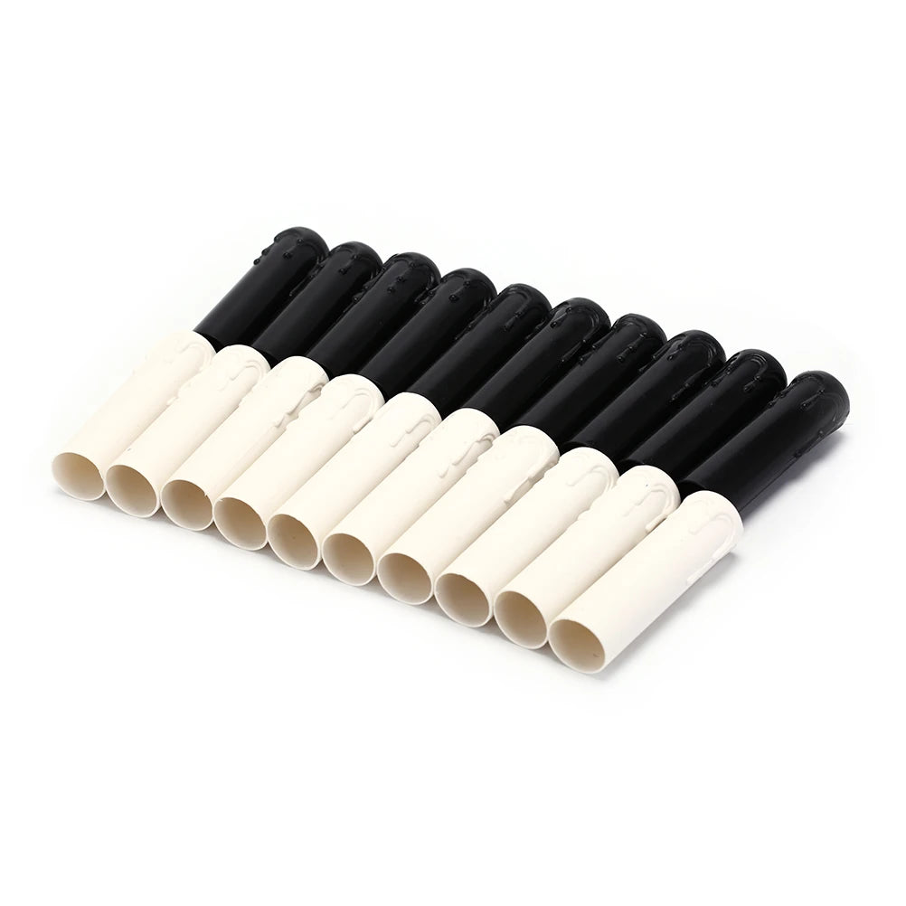 bouchons bouteille blanc noir mat opaques modernes set deco 10 pieces