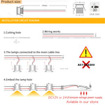 Mini spotlight LED argenté 3W 12V 24V moderne câble grille refroidissement