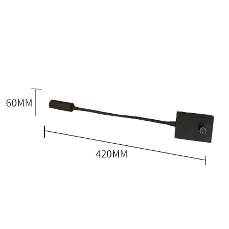 lampe murale flexible bras noir variateur led modernes chambre cuisine salle manger entree 220v