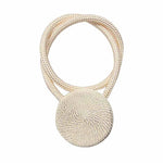 anneau rideau corde tressée beige clair décoration moderne maison easy to use