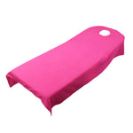 couverture protection table massage violet rose beige gris clair moderne uni