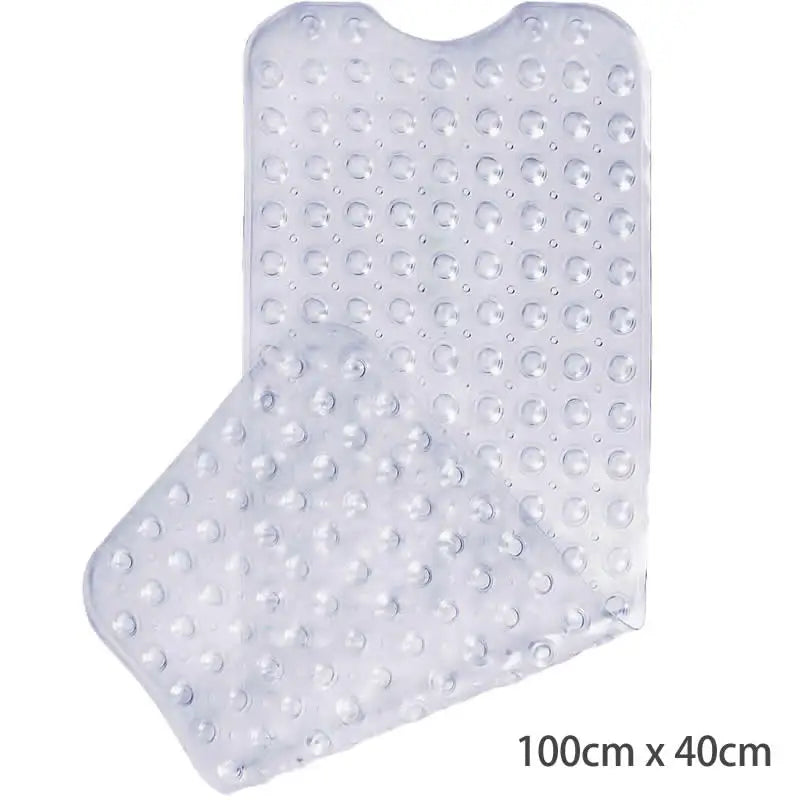 tapis bain transparent antidérapant motif animal poissons oiseaux moderne salle bain 38x69cm
