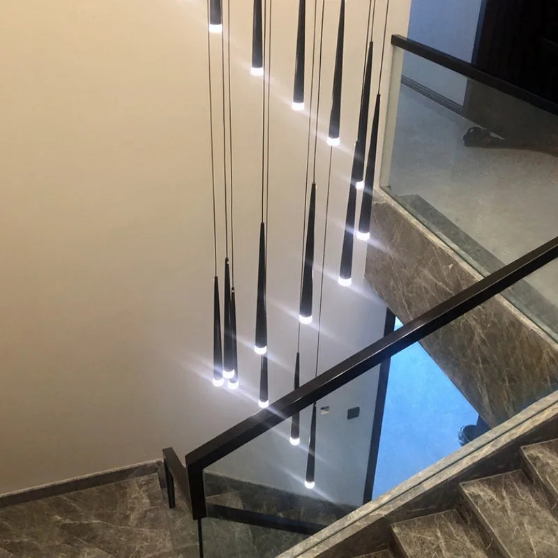 Lustre moderne blanc pour salon Ombre Interieur
