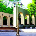 lampadaire or noir rétro classique éclairage public ip65 led alu certifié cccextérieur